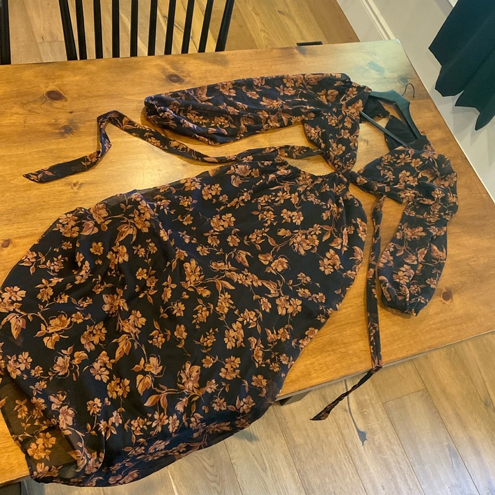 Sunday morning Open back with tie maxi dress